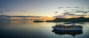 The m/s Paul Gauguin was built to sail the lagoons of the South Pacific.